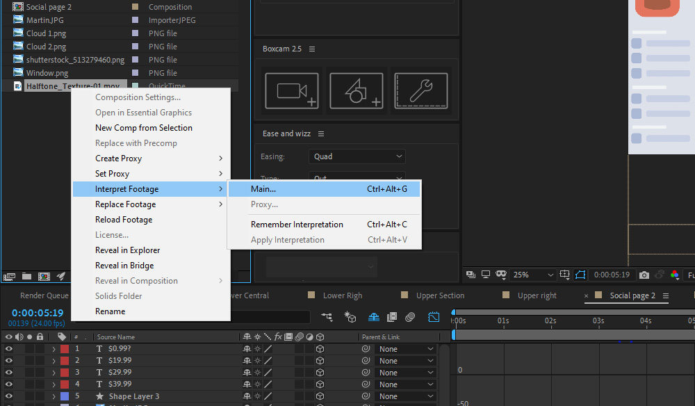 footage adobe after effects download